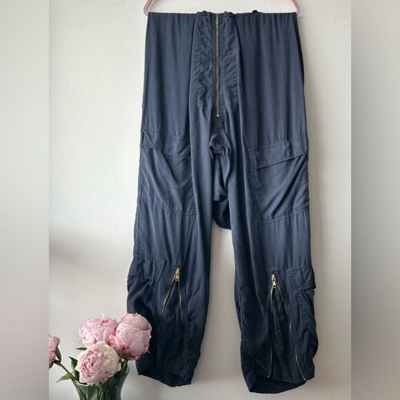 Judi Rosen New York Flightsuit Jumpsuit in Petrol Navy Blue - Picture 7 of 16